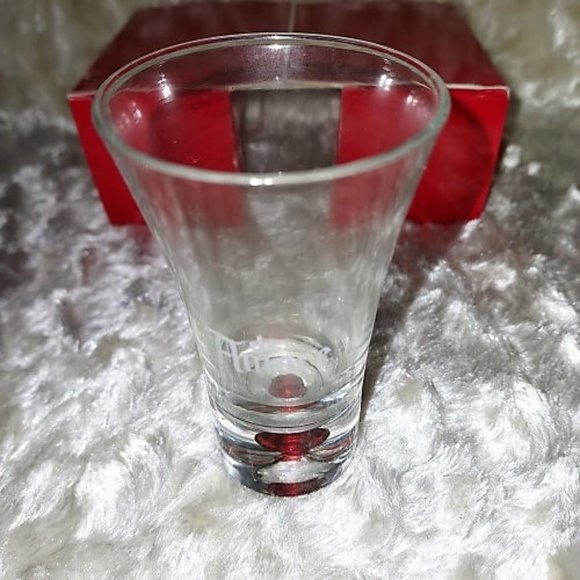 Di Amore Amaretto Vintage Original boxed set of etched 2 fluid ounce shot NIB - Picture 4 of 5